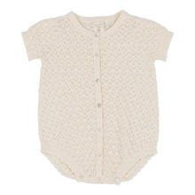 Load image into Gallery viewer, Lil Legs Knit Girls Romper - Natural Ivory