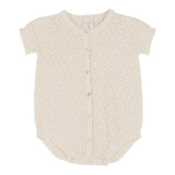 Lil Legs Knit Girls Romper - Natural Ivory