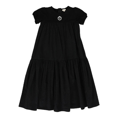 Lil Legs Emblem Maxi Dress Short Sleeve - Black