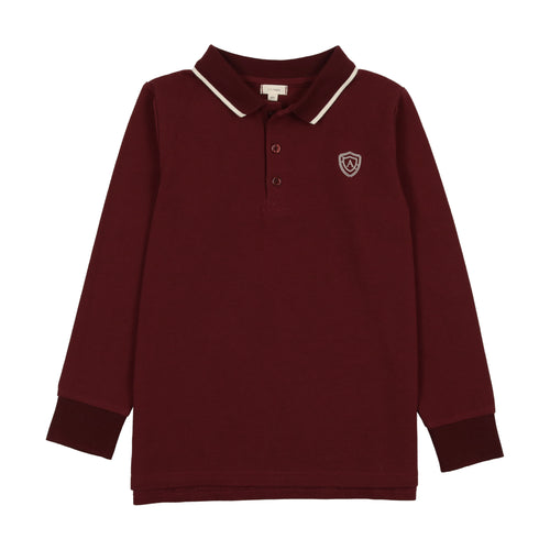 Lil Legs Logo Polo - Burgundy
