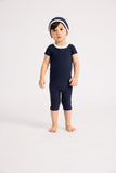 Little Parni K435 Baby Logo Romper - Navy / White