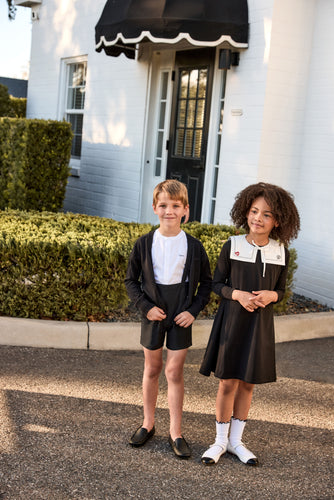 Little Parni Girls Loungewear Dress (K630) - Black