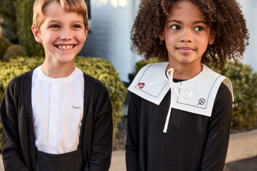 Little Parni Boys Patch Cardigan (K654) - Black