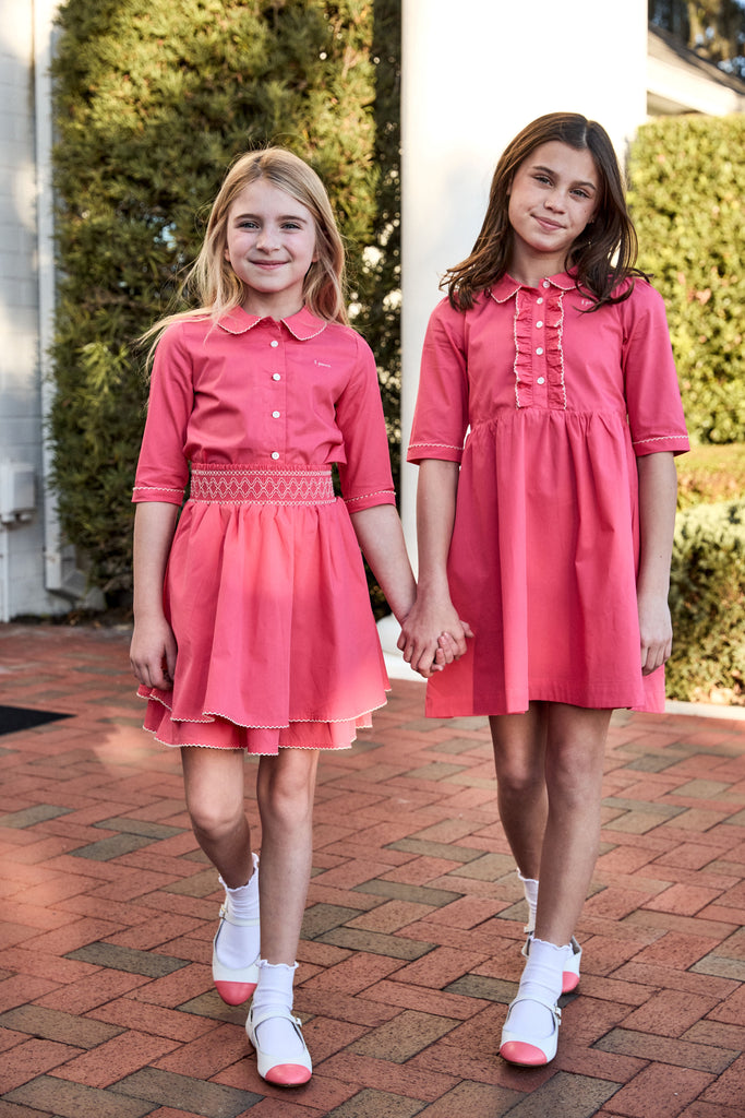 Little Parni Pico Dress (K646) - Pink (3/4 Sleeve)