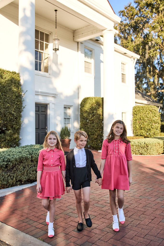 Little Parni Pico Dress (K646) - Pink (3/4 Sleeve)