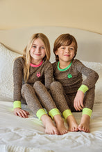 Load image into Gallery viewer, Little Parni Leopard Pajamas (PJ108) - Green