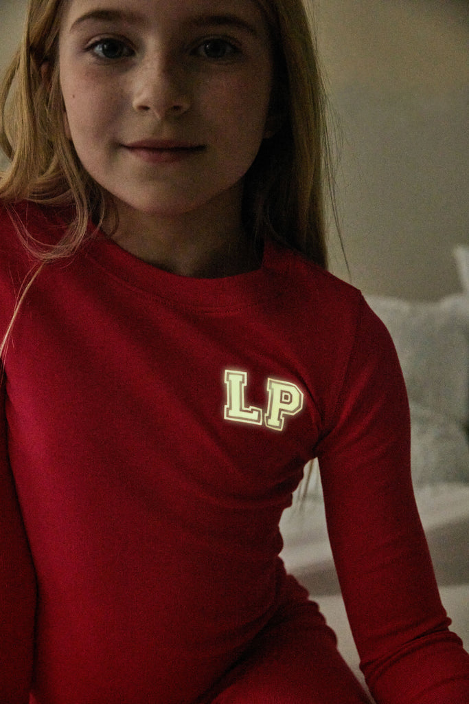 Little Parni LP Glow In The Dark Pajamas (PJ118) - Hot Pink