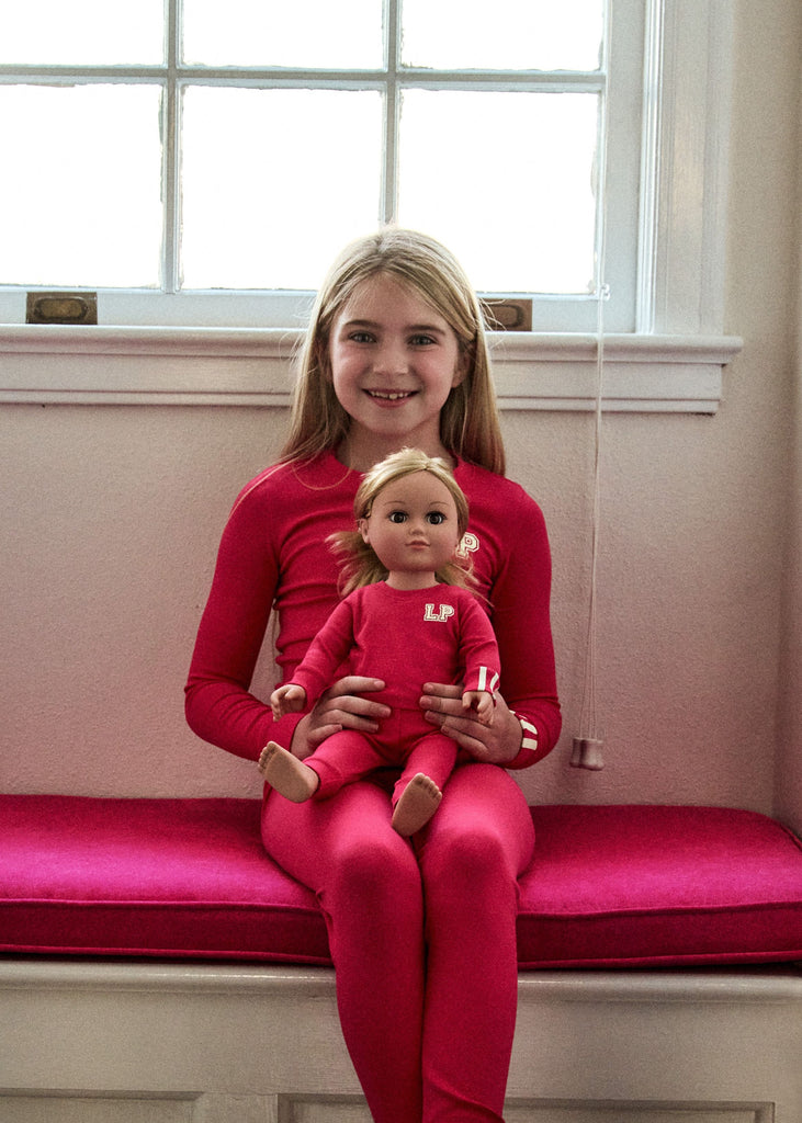 Little Parni LP Glow In The Dark Doll Pajamas (D10) - Hot Pink