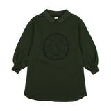 Lil Legs Logo Sweatshirt Dress - Green