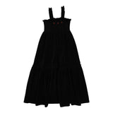 Lil Legs Velour Smocked Maxi - Black