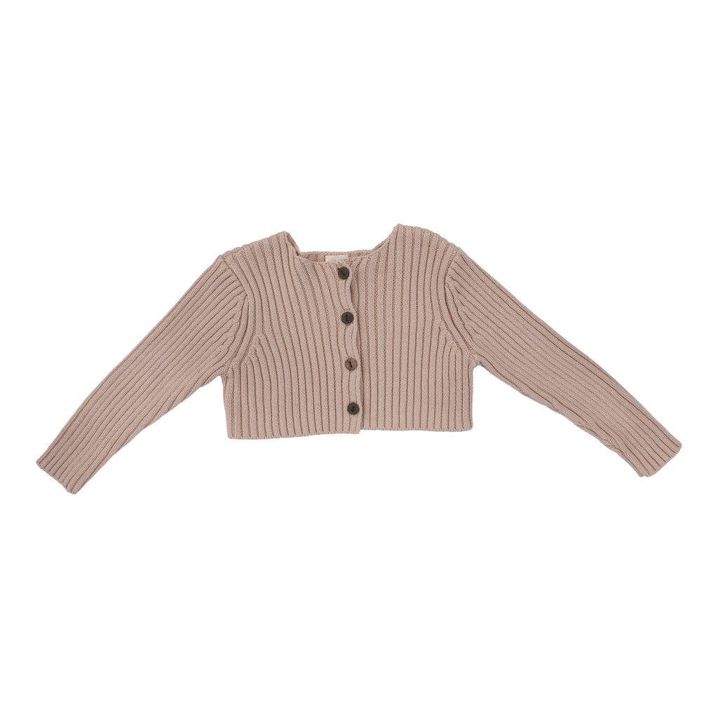 Lil Legs Rib Knit Shrug - Pink