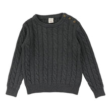 Load image into Gallery viewer, Lil Legs Cable Crewneck Sweater - Grey