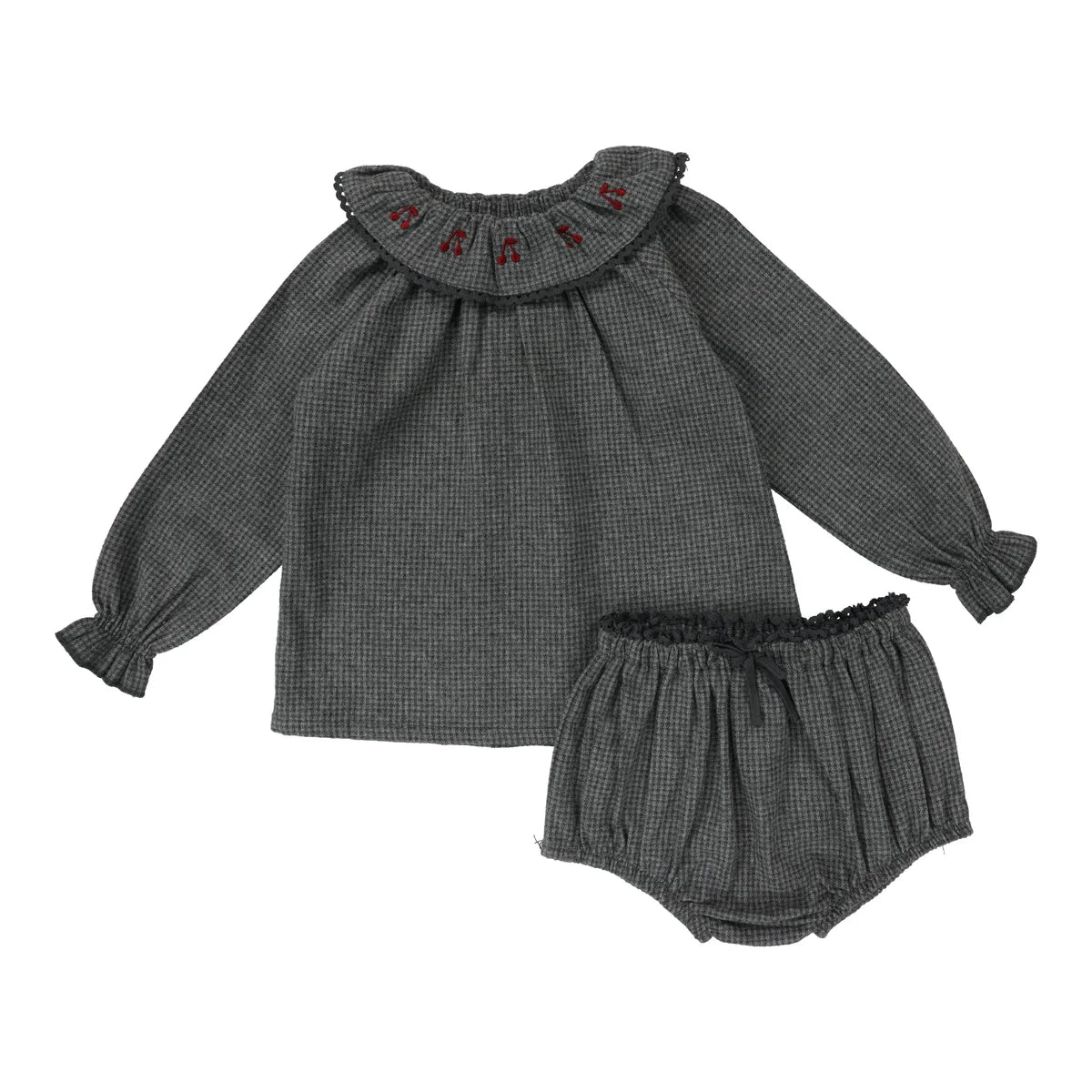 Lil Legs Toddler Girls Set Grey Houndstooth – Moonlight