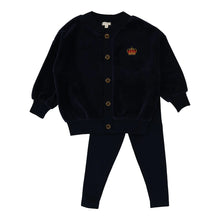 Load image into Gallery viewer, Lil Leggs Boys Shabbos Lounge Set - Black