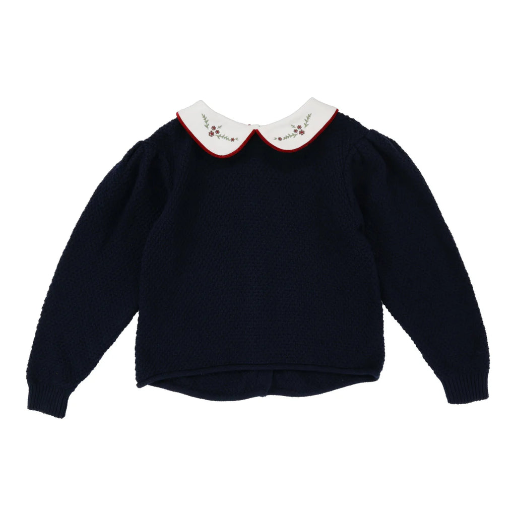 Lil Legs Peter Pan Knit Sweater - Navy