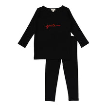 Load image into Gallery viewer, Lil Legs Gnite Lounge Set - Black / Red