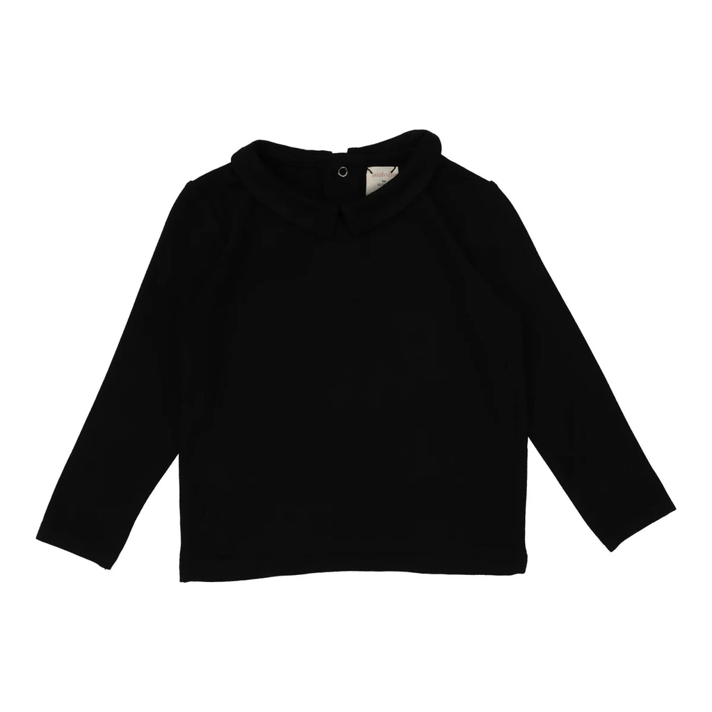 Lil Legs Collar Tee - Black