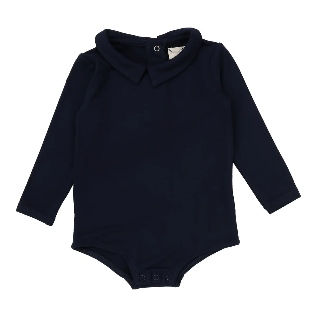 Lil legs Collar Onesie - Navy