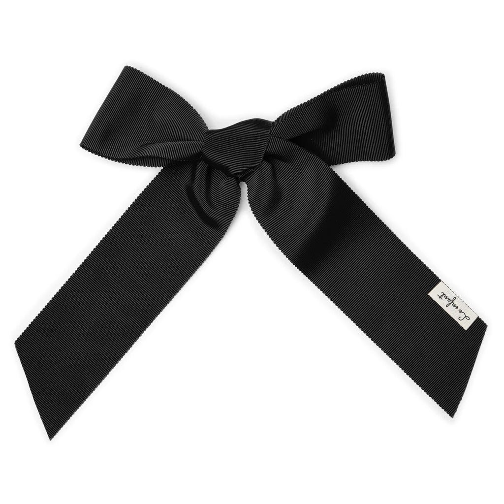 Le Enfant Grosgrain Oversized Bow - Black