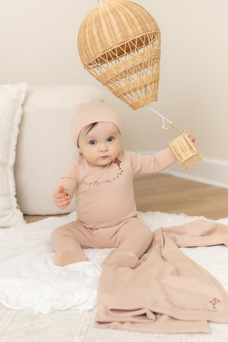 Bee & Dee Let's Go Footie And Beanie - Rose