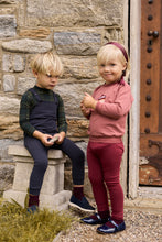 Load image into Gallery viewer, Ely's &amp; Co French Terry Scottish Collection Bodysuit And Overalls - Navy