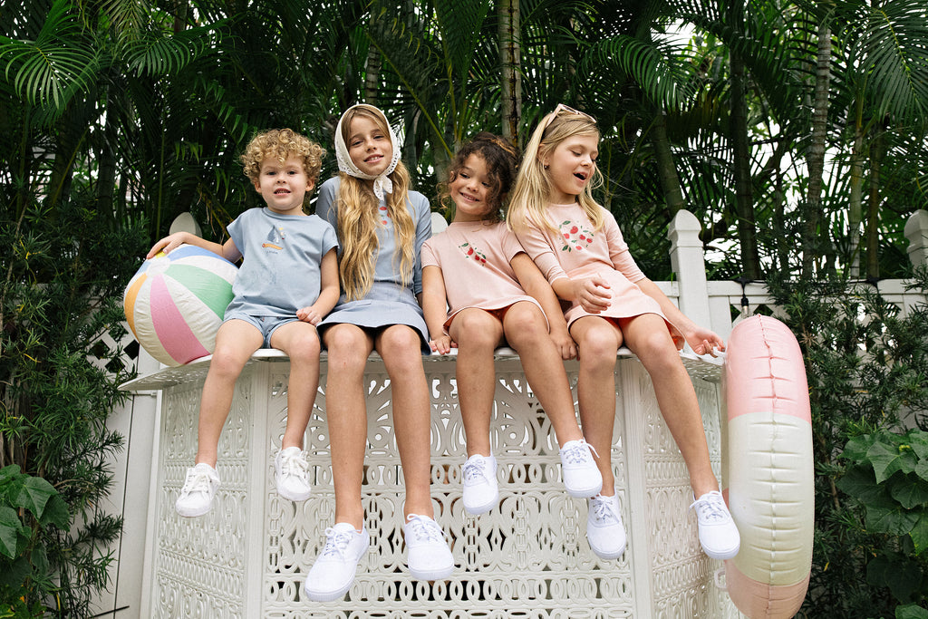 Lil Legs Common Folk Tee - Pink (3/4 Sleeve)