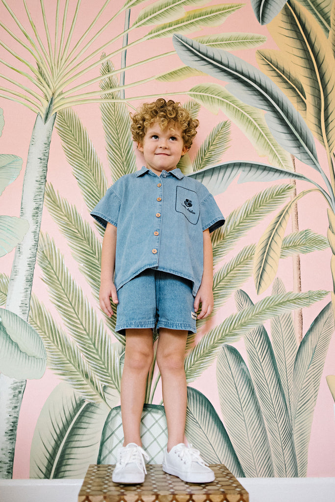 Lil Legs Denim City Shorts - Mid Blue Wash