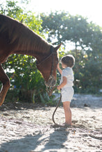 Load image into Gallery viewer, Lil Legs Mountain Meadows Shirt - Clear Blue Tiny Stripe