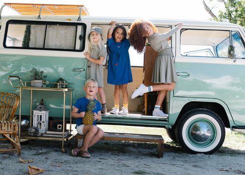 Lil Legs Outer Field Girls Dress  - Electric Blue (3/4 Sleeve)