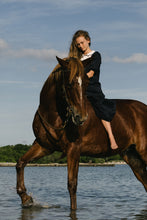 Load image into Gallery viewer, Lil Legs Bib Maxi - Navy (3/4 Sleeve)