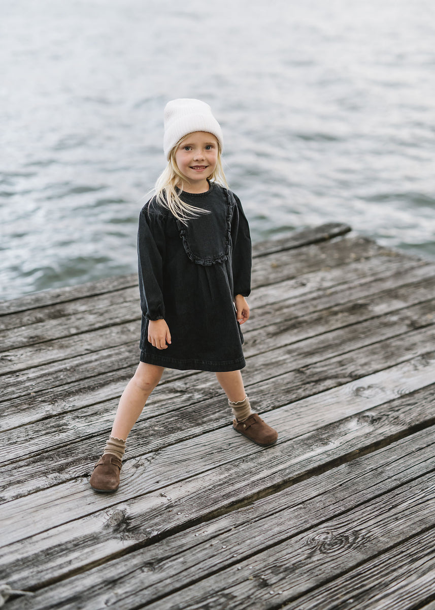 Lil Legs Velour Slip Maxi - Black main image 0