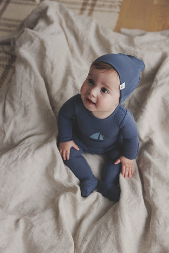 Lilette Nautical Graphic Footie - Off Navy