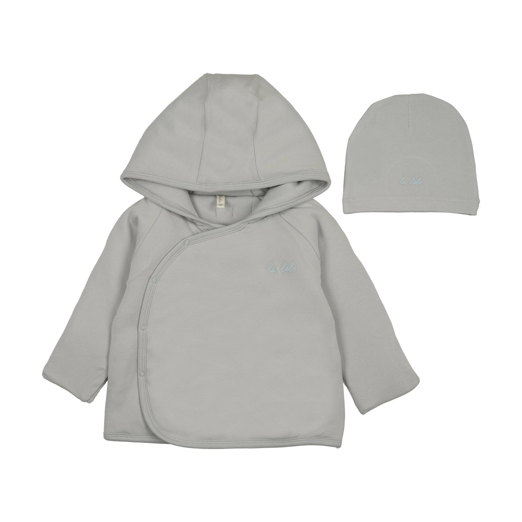 Lilette Padded Solid Jacket - Pale Blue