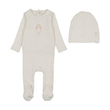 Lilette Molly Dolly Footie And Hat - Cream