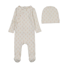 Load image into Gallery viewer, Lilette Marigold Footie And Hat - Cream/Pink