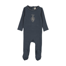 Load image into Gallery viewer, Lilette Bicycle Footie - Off Navy