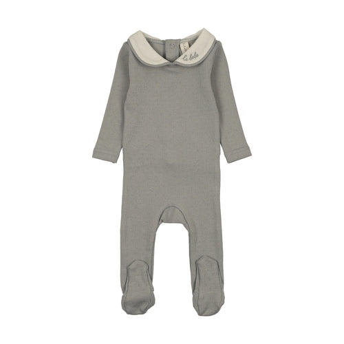 Lilette Le Bebe Pointelle Footie - Light Blue