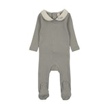 Lilette Le Bebe Pointelle Footie - Light Blue