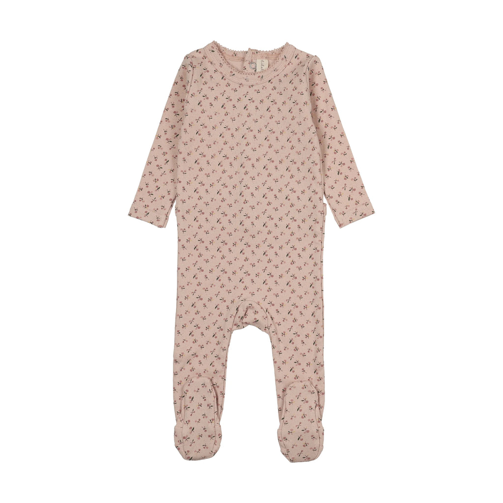 Lilette Cherry Blossom Footie - Pale Pink