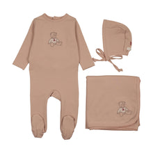 Load image into Gallery viewer, Lilette Sweet Bear Layette Set - Dusty Pink