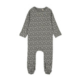 Lilette Dahlia Vines Print Footie - Light Blue