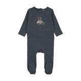 Lilette Sweet Bear Footie - Off Navy