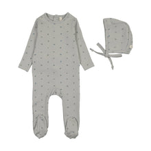 Load image into Gallery viewer, Lilette Bitsy Floral Footie And Hat - Pale Blue