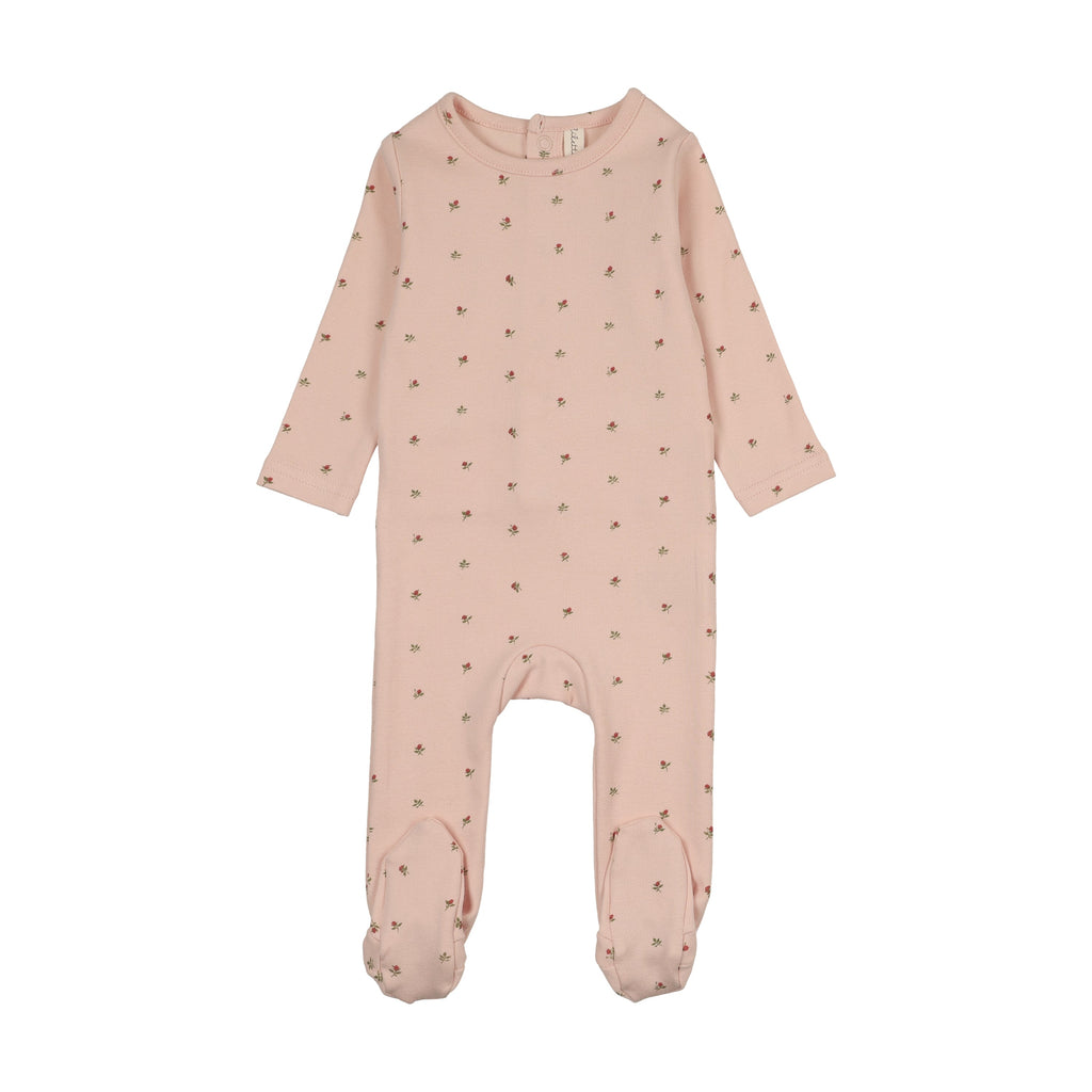 Lilette Bitsy Floral Footie - Pale Pink