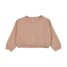 Load image into Gallery viewer, Lilette Cropped Floral Baby Sweatshirt - Pink