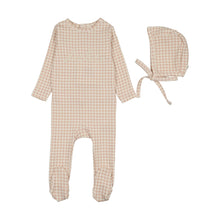 Load image into Gallery viewer, Lilette Gingham Bebe Footie And Hat - Pale Pink