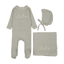 Load image into Gallery viewer, Lilette Gingham Bebe Layette Set - Pale Blue