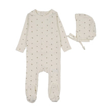Load image into Gallery viewer, Lilette Bitsy Floral Footie And Hat - Cream/Pink