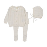 Lilette Crochet Bris Set - Winter White