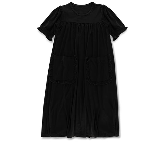 Little Label Black Shabbos Maxi Robe